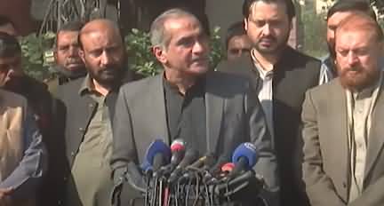 President Arif Alvi disappointed me a lot - Khawaja Saad Rafique's media talk