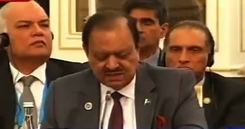 President Mamnoon Hussain Speech in Urdu in SCO Meeting