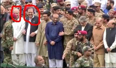 President Mamnoon Hussain Laughing While Attending Edhi Sahab's Funeral