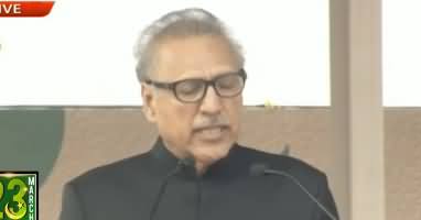President of Pakistan Arif Alvi Speech on Pakistan Day at Shakarparian Parade Ground