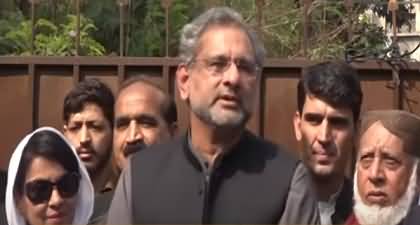Prime Minister can only talk about army chief's appointment, not extension - Shahid Khaqan Abbasi