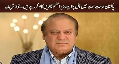 Prime Minister is doing an excellent job - Nawaz Sharif applauds PM Shehbaz Sharif