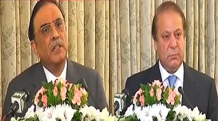 Prime Minister Pakistan Nawaz Sharif and President Asif Ali Zardari Speech At Farewell Lunch - 5th September 2013