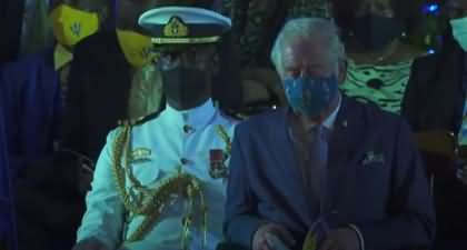 Prince Charles falls asleep as Barbados becomes a republic