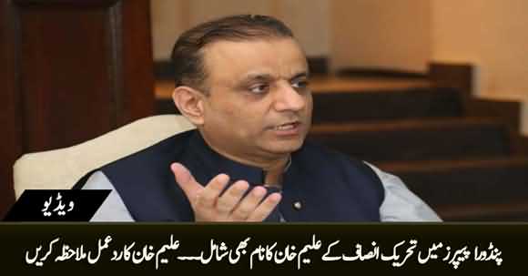 Abdul Aleem Khan's Response on His Name in Pandora Paper Leaks