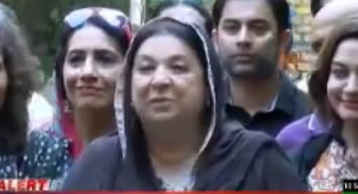 PTI Candidate Dr. Yasmin Rashid Media Talk in NA-120, Lahore