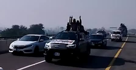 PTI Convoys moving towards Rawalpindi From all over Pakistan