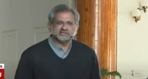 PTI Couldn't Get Clear Majority Despite Of Rigging - Shahid Khaqan Abbasi Media Talk