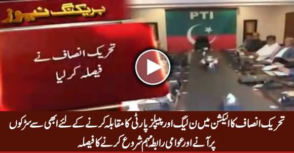 PTI Decides To Go To Masses in Punjab & Sindh To Defeat PMLN And PPP