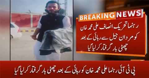 PTI leader Ali Muhammad Khan arrested sixth time after his release