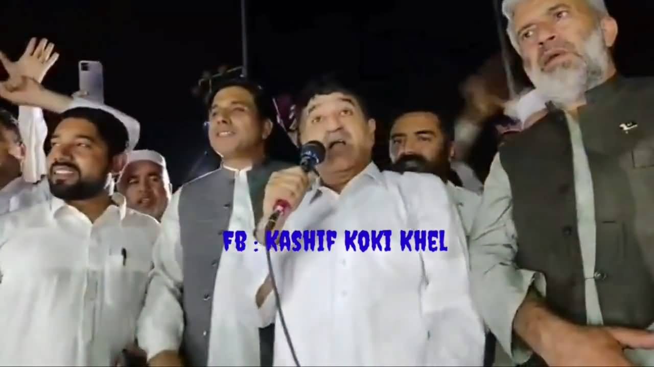 PTI MPA Zahir Shah Toru chanting anti army slogans after attack on Imran Khan