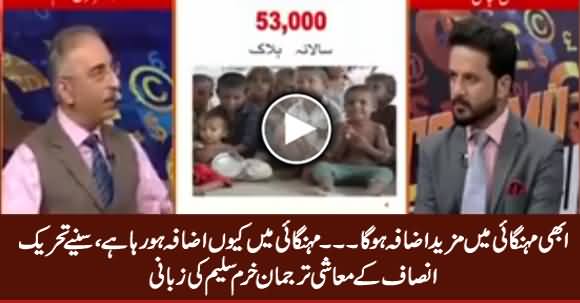 PTI's Economic Spokesperson Dr. Farrukh Saleem Telling The Reasons of Inflation