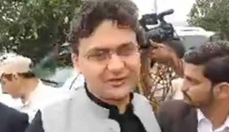 PTI Senator Faisal Javed Khan Media Talk Outside National Assembly