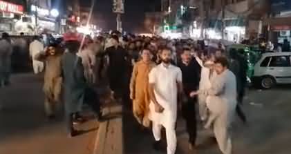 PTI workers out on roads in Rawalpindi against Imran Khan's arrest, police starts shelling