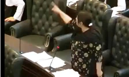 Punjab Assembly Mein Female MPA Ne Apna Dopatta Utaar Kar Shahbaz Sharif Ko De Diya