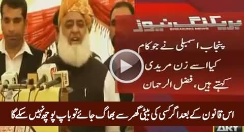 Punjab Assembly Ran Mureedon Ki Assembly Hai - Maulana Fazal-ur-Rehman