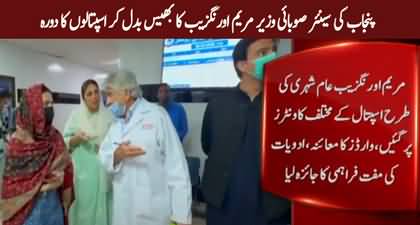 Punjab Minister Maryam Aurangzeb conducted surprise visits to hospitals disguised as an ordinary citizen