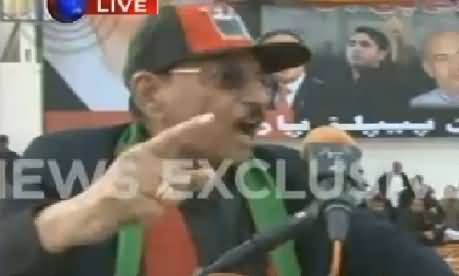 Qaim Ali Shah Blasts on Chaudhry Nisar in His Speech in PPP Jalsa