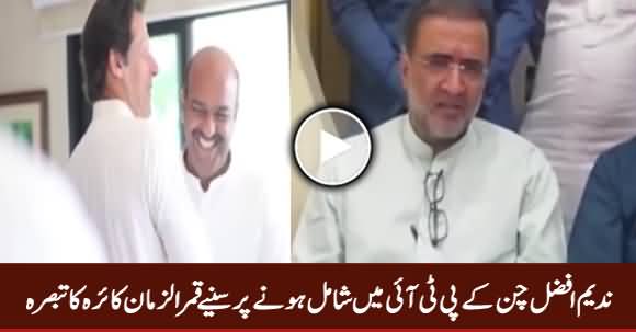 Qamar Zaman Kaira's Comments on Nadeem Afzal Chan's Joining PTI