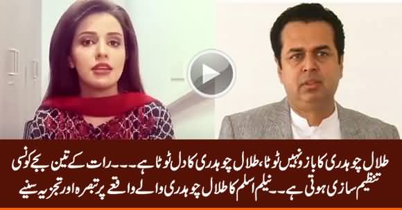 Raat Ke 3 Baje Kaunsi Tanzeem Sazi Hoti Hai? Neelum Aslam on Talal Chaudhry's Incident