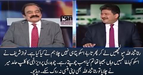 Rana Sanaullah couldn't control his laugh on Pervaiz Elahi's 