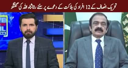Rana Sanaullah's stance on PTI's claim about number of deaths in 24th November protest