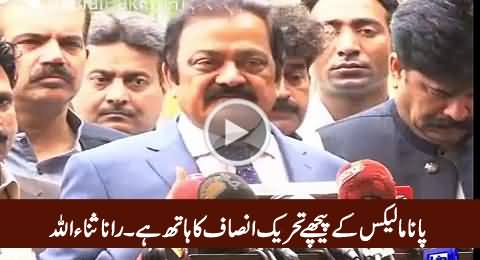 Rana Sanaullah Says PTI Is Behind Panama Leaks