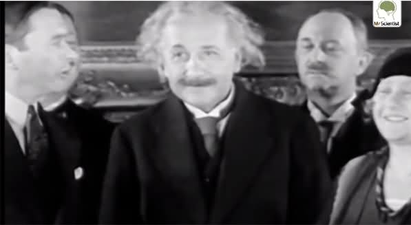 Rare Video of Great Scientist Albert Einstein in Happy Mood