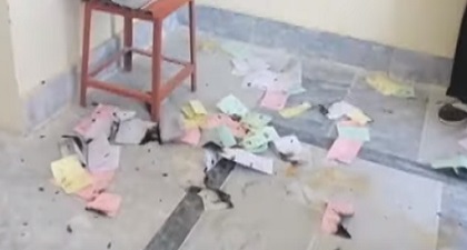 Re-polling in KPK's local bodies election - A ballot box was set on fire in Karak