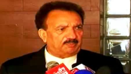 Rehman Malik Requests Imran Khan to End His Dharna Following Dr. Tahir ul Qadri