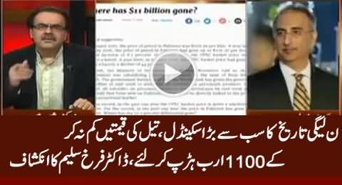 Rs. 1100 Billion Disappeared - PMLN Mega Corruption Scandal Exposed By Dr. Farrukh Saleem