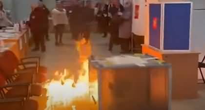 Russia's Elections: voters use petrol bombs and dye to protest against elections at polling stations