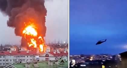 Russia Ukraine war gets intensified - Huge explosion as Russia accuses Ukraine of hitting fuel depot in Russia 