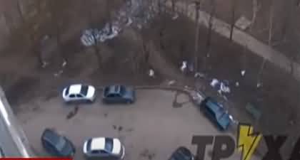Russia Ukraine war: Video shows heavy shelling on car parking near a supermarket in Kharkiv