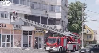 Russian drone crashes into Romanian apartment block
