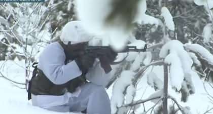 Russian state TV shows snipers prepare for battle in snow as Putin stokes WW3 fears