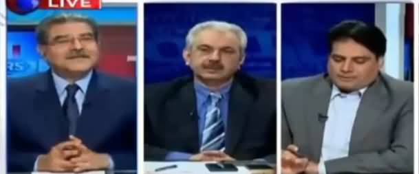 Sabir Shakir Grills Talat Hussain for Tweeting Against Reporters Team