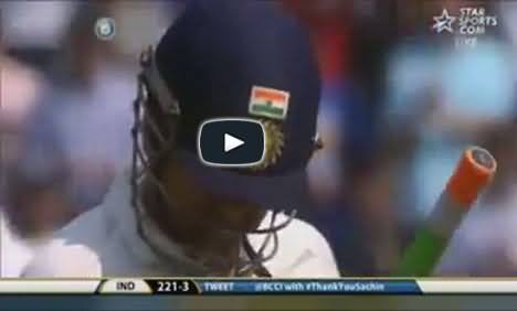 Sachin Tendulkar, The Little Master out for 74 Runs in Final Test , Good Performance
