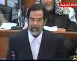 Saddam Hussain Speech in Iraqi Court - Rare Video - The Best Speech Ever by Saddam Hussain