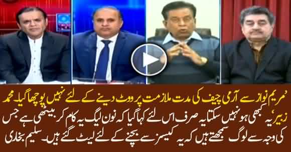 Saleem Bukhari Bashes Mohammad Zubair That Maryam Nawaz Wasn't On Board About Army Chief Extension Bill