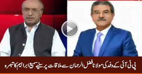 Sami Ibrahim Comments on PTI Delegation's Meeting With Fazal ur Rehman