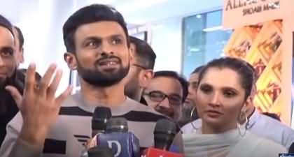 Sania Mirza & Shoaib Malik addressed at perfume launch in Emporium Mall Lahore