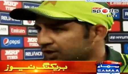 Sarfaraz Ahmad Special Talk to Ramiz Raja on His Century - 15th March 2015