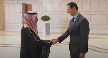 Saudi Foreign Minister Visits Syria's Assad on First Damascus Trip in Over a Decade