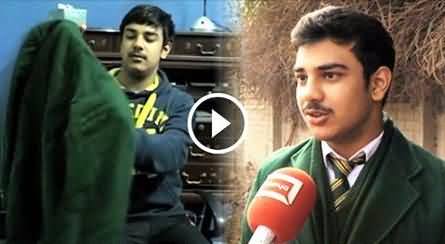 Savior Of Five Students Shahrukh Reached APS Alongwith His Father