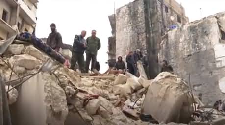Search efforts continue in Syria's war-torn Aleppo following strong earthquakes