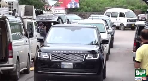 See CM Pervez Elahi's Protocol while arriving at Bani Gala