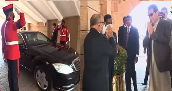 See How PM Imran Khan Warmly Welcomed At Sri Lankan President's Office