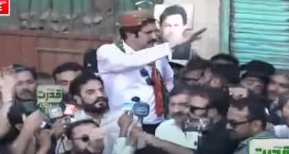 PTI's rally in Karachi: See huge crowd on roads of Karachi under Sher Afzal Marwat's leadership