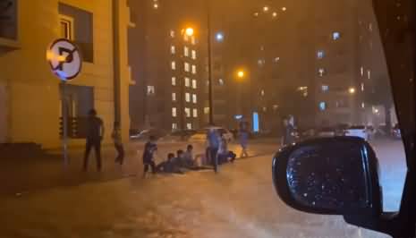 See the condition of Bahria Town Karachi during rain